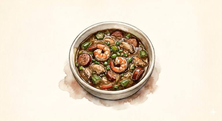 Gumbo Is Not a Soup. The Roux Is the Whole Argument.